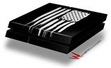Vinyl Decal Skin Wrap compatible with Sony PlayStation 4 Original Console Brushed USA American Flag (PS4 NOT INCLUDED)