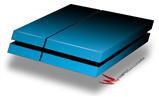 Vinyl Decal Skin Wrap compatible with Sony PlayStation 4 Original Console Smooth Fades Neon Blue Black (PS4 NOT INCLUDED)