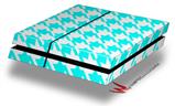 Vinyl Decal Skin Wrap compatible with Sony PlayStation 4 Original Console Houndstooth Neon Teal (PS4 NOT INCLUDED)