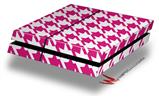 Vinyl Decal Skin Wrap compatible with Sony PlayStation 4 Original Console Houndstooth Hot Pink (PS4 NOT INCLUDED)