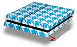 Vinyl Decal Skin Wrap compatible with Sony PlayStation 4 Original Console Houndstooth Blue Neon (PS4 NOT INCLUDED)