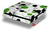 Vinyl Decal Skin Wrap compatible with Sony PlayStation 4 Original Console Lots of Dots Green on White (PS4 NOT INCLUDED)