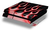 Vinyl Decal Skin Wrap compatible with Sony PlayStation 4 Original Console Metal Flames Red (PS4 NOT INCLUDED)
