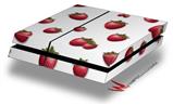 Vinyl Decal Skin Wrap compatible with Sony PlayStation 4 Original Console Strawberries on White (PS4 NOT INCLUDED)