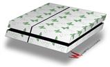 Vinyl Decal Skin Wrap compatible with Sony PlayStation 4 Original Console Pastel Butterflies Green on White (PS4 NOT INCLUDED)