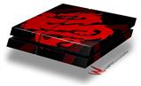 Vinyl Decal Skin Wrap compatible with Sony PlayStation 4 Original Console Oriental Dragon Red on Black (PS4 NOT INCLUDED)