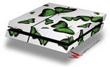 Vinyl Decal Skin Wrap compatible with Sony PlayStation 4 Original Console Butterflies Green (PS4 NOT INCLUDED)