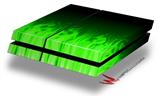 Vinyl Decal Skin Wrap compatible with Sony PlayStation 4 Original Console Fire Green (PS4 NOT INCLUDED)