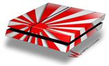 Vinyl Decal Skin Wrap compatible with Sony PlayStation 4 Original Console Rising Sun Japanese Flag Red (PS4 NOT INCLUDED)