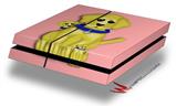 Vinyl Decal Skin Wrap compatible with Sony PlayStation 4 Original Console Puppy Dogs on Pink (PS4 NOT INCLUDED)