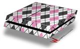 Vinyl Decal Skin Wrap compatible with Sony PlayStation 4 Original Console Argyle Pink and Gray (PS4 NOT INCLUDED)