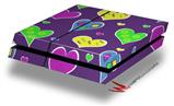 Vinyl Decal Skin Wrap compatible with Sony PlayStation 4 Original Console Crazy Hearts (PS4 NOT INCLUDED)