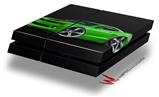 Vinyl Decal Skin Wrap compatible with Sony PlayStation 4 Original Console 2010 Camaro RS Green (PS4 NOT INCLUDED)