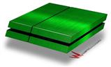 Vinyl Decal Skin Wrap compatible with Sony PlayStation 4 Original Console Simulated Brushed Metal Green (PS4 NOT INCLUDED)