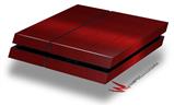 Vinyl Decal Skin Wrap compatible with Sony PlayStation 4 Original Console Simulated Brushed Metal Red (PS4 NOT INCLUDED)