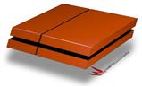 Vinyl Decal Skin Wrap compatible with Sony PlayStation 4 Original Console Solids Collection Burnt Orange (PS4 NOT INCLUDED)