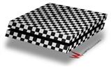 Vinyl Decal Skin Wrap compatible with Sony PlayStation 4 Original Console Checkered Canvas Black and White (PS4 NOT INCLUDED)
