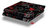 Vinyl Decal Skin Wrap compatible with Sony PlayStation 4 Original Console Twisted Garden Gray and Red (PS4 NOT INCLUDED)