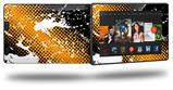 Halftone Splatter White Orange - Decal Style Skin fits 2013 Amazon Kindle Fire HD 7 inch