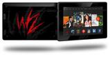 WraptorSkinz WZ on Black - Decal Style Skin fits 2013 Amazon Kindle Fire HD 7 inch