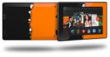 Ripped Colors Black Orange - Decal Style Skin fits 2013 Amazon Kindle Fire HD 7 inch