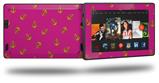 Anchors Away Fuschia Hot Pink - Decal Style Skin fits 2013 Amazon Kindle Fire HD 7 inch
