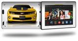 2010 Chevy Camaro Yellow - Black Stripes - Decal Style Skin fits 2013 Amazon Kindle Fire HD 7 inch