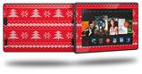 Ugly Holiday Christmas Sweater - Christmas Trees Red 01 - Decal Style Skin fits 2013 Amazon Kindle Fire HD 7 inch