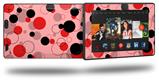 Lots of Dots Red on Pink - Decal Style Skin fits 2013 Amazon Kindle Fire HD 7 inch