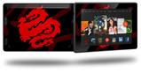 Oriental Dragon Red on Black - Decal Style Skin fits 2013 Amazon Kindle Fire HD 7 inch