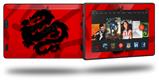 Oriental Dragon Black on Red - Decal Style Skin fits 2013 Amazon Kindle Fire HD 7 inch