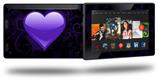 Glass Heart Grunge Purple - Decal Style Skin fits 2013 Amazon Kindle Fire HD 7 inch