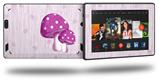 Mushrooms Hot Pink - Decal Style Skin fits 2013 Amazon Kindle Fire HD 7 inch