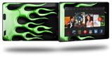 Metal Flames Green - Decal Style Skin fits 2013 Amazon Kindle Fire HD 7 inch