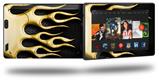 Metal Flames Yellow - Decal Style Skin fits 2013 Amazon Kindle Fire HD 7 inch