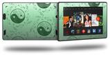 Feminine Yin Yang Green - Decal Style Skin fits 2013 Amazon Kindle Fire HD 7 inch