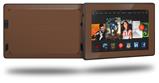 Solids Collection Chocolate Brown - Decal Style Skin fits 2013 Amazon Kindle Fire HD 7 inch
