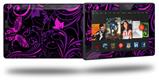 Twisted Garden Purple and Hot Pink - Decal Style Skin fits 2013 Amazon Kindle Fire HD 7 inch