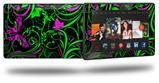 Twisted Garden Green and Hot Pink - Decal Style Skin fits 2013 Amazon Kindle Fire HD 7 inch