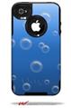 Bubbles Blue - Decal Style Vinyl Skin fits Otterbox Commuter iPhone4/4s Case (CASE SOLD SEPARATELY)
