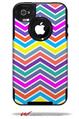 Zig Zag Colors 04 - Decal Style Vinyl Skin fits Otterbox Commuter iPhone4/4s Case (CASE SOLD SEPARATELY)