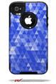 Triangle Mosaic Blue - Decal Style Vinyl Skin fits Otterbox Commuter iPhone4/4s Case (CASE SOLD SEPARATELY)