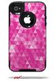 Triangle Mosaic Fuchsia - Decal Style Vinyl Skin fits Otterbox Commuter iPhone4/4s Case (CASE SOLD SEPARATELY)
