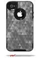 Triangle Mosaic Gray - Decal Style Vinyl Skin fits Otterbox Commuter iPhone4/4s Case (CASE SOLD SEPARATELY)