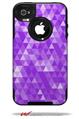 Triangle Mosaic Purple - Decal Style Vinyl Skin fits Otterbox Commuter iPhone4/4s Case (CASE SOLD SEPARATELY)