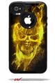 Flaming Fire Skull Yellow - Decal Style Vinyl Skin fits Otterbox Commuter iPhone4/4s Case (CASE SOLD SEPARATELY)