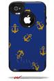 Anchors Away Blue - Decal Style Vinyl Skin fits Otterbox Commuter iPhone4/4s Case (CASE SOLD SEPARATELY)