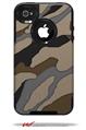 Camouflage Brown - Decal Style Vinyl Skin fits Otterbox Commuter iPhone4/4s Case (CASE SOLD SEPARATELY)