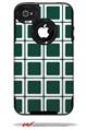 Squared Hunter Green - Decal Style Vinyl Skin fits Otterbox Commuter iPhone4/4s Case (CASE SOLD SEPARATELY)