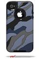 Camouflage Blue - Decal Style Vinyl Skin fits Otterbox Commuter iPhone4/4s Case (CASE SOLD SEPARATELY)